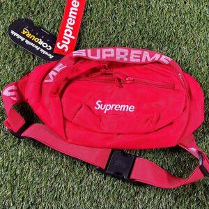 Supreme Waist Bag Fanny Pack SS18 NWT Cordura Messenger Shoulder Bag Red